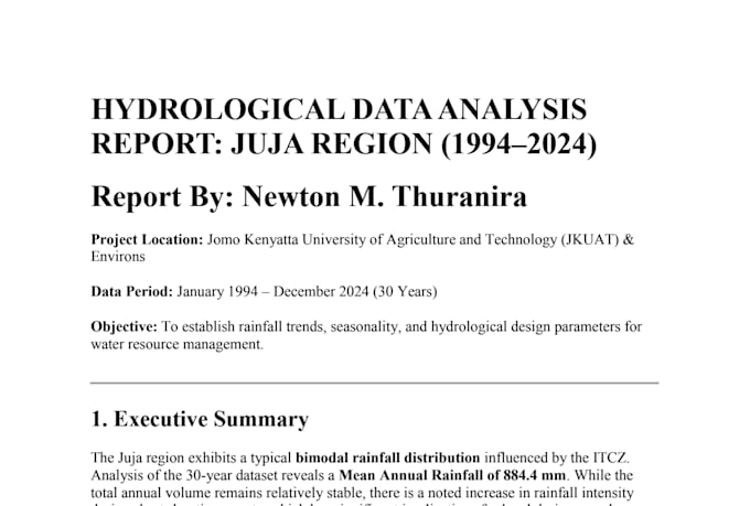 write a technical documentation report
